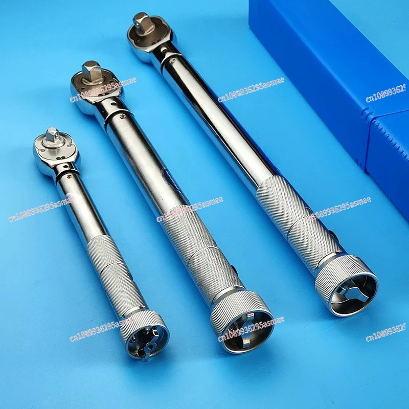Preset Adjustable Torque Wrench Click Type Ratchet Socket Head Interchangeable Head High Torque Mechanical Wrench