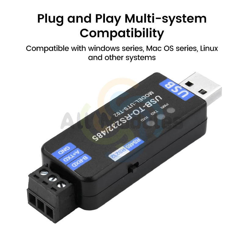 USB to RS485/RS232 Communication Module Bidirectional Half Duplex Serial Line Converter CH343G Plug And Play