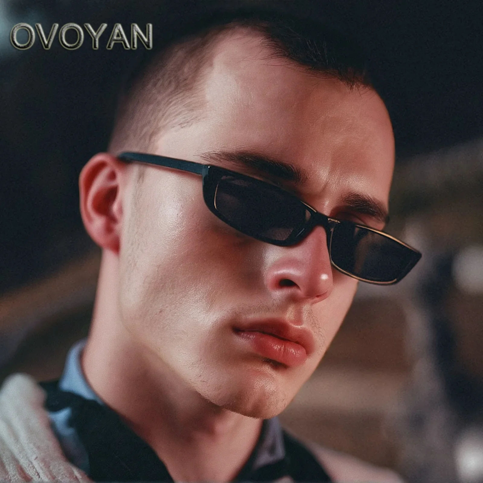 

2024 Small Frame Sunglasses Men Vintage Rectangle Sun Glasses Men Brand Designer Punk Sun Glasses Vintage Oculos De Sol Mujer