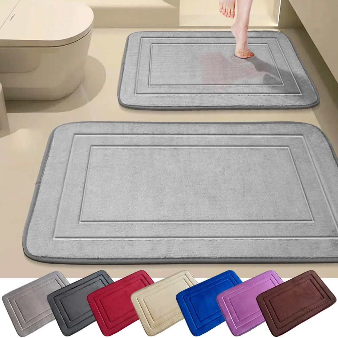 

Bathroom Foot Mat Non-slip Floor Mats Bedroom Rug Kitchen Carpet Entrance Doormat Bath Mat Cheap Things for Bathroom Accessories