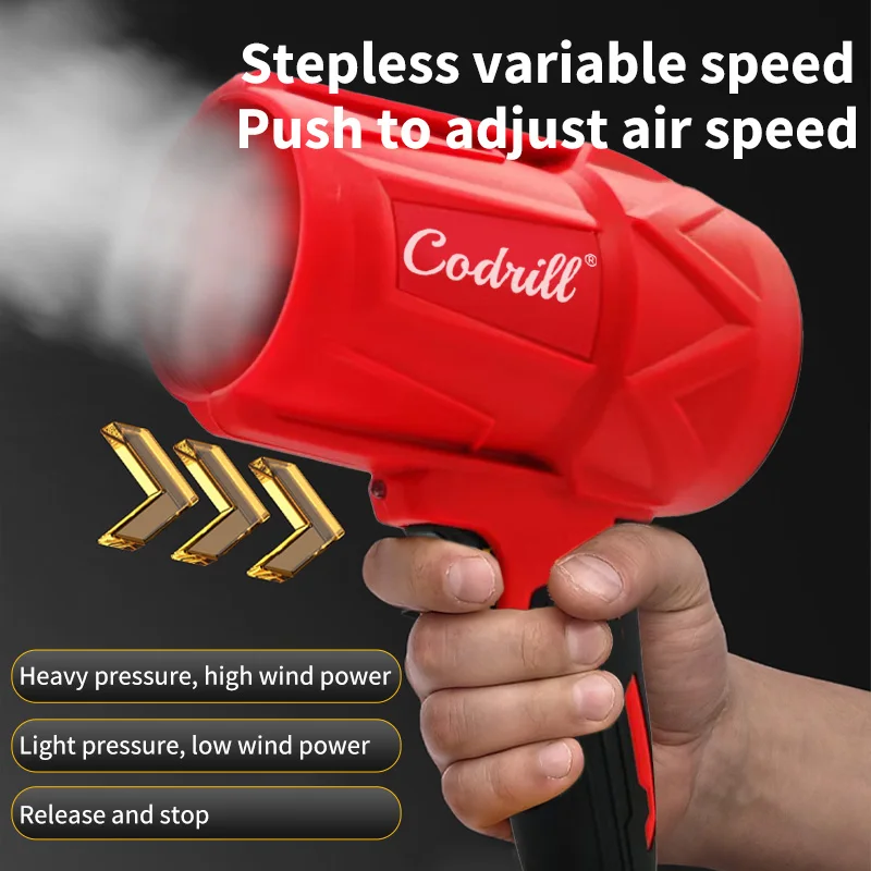 Pro Milwaukee Violent Blower 30000RPM Turbo Jet Fan Elektrický vzduchový prachovka Rychlost větru Turbo dobíjecí s lehkým čištěním auta - náhled 4