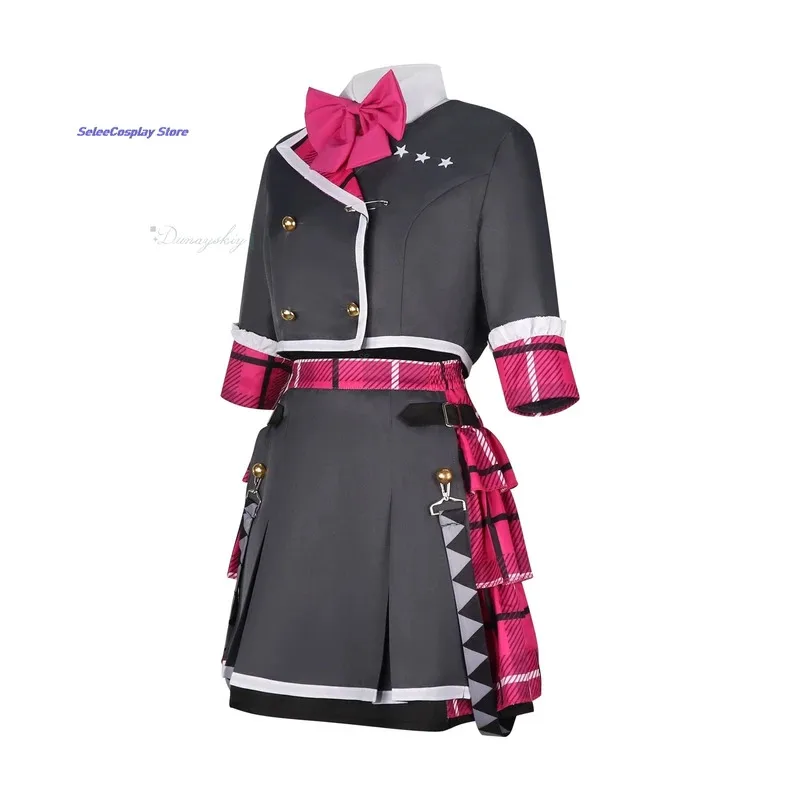

CyProject Sekai Cosplay Costume Cosplay Wig Plaid School Uniform Stage Dress For Woman Girls Halloween Party Carnival Suit