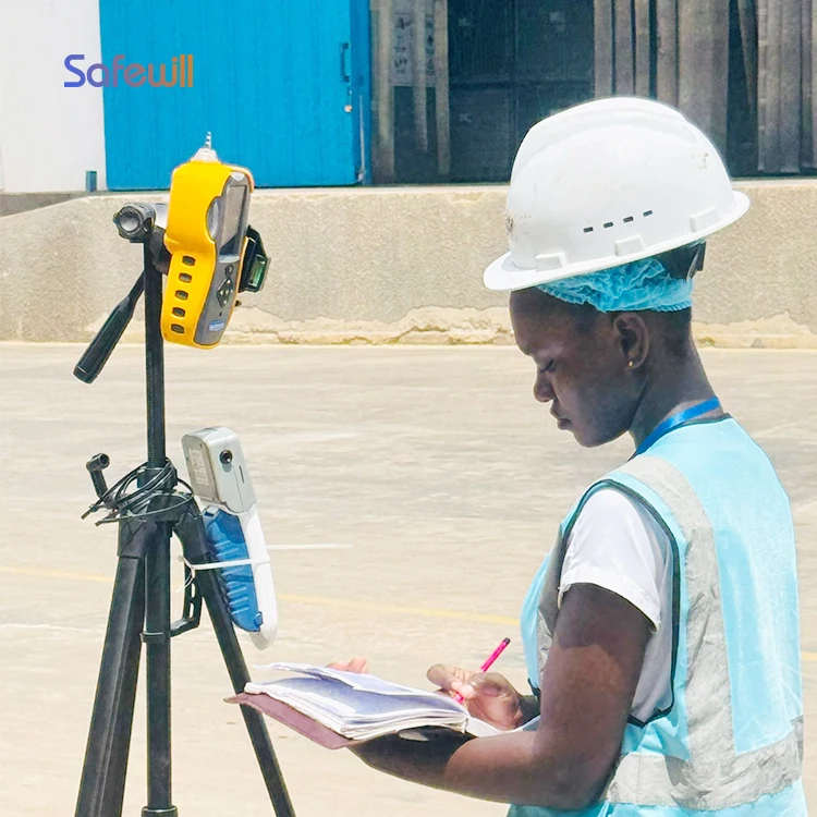 

Safewill Wholesale 6 in 1 Portable CL2 CO NH3 NO2 SO2 O3 H2S VOC PPM Alarms EX Industrial Multi Detector