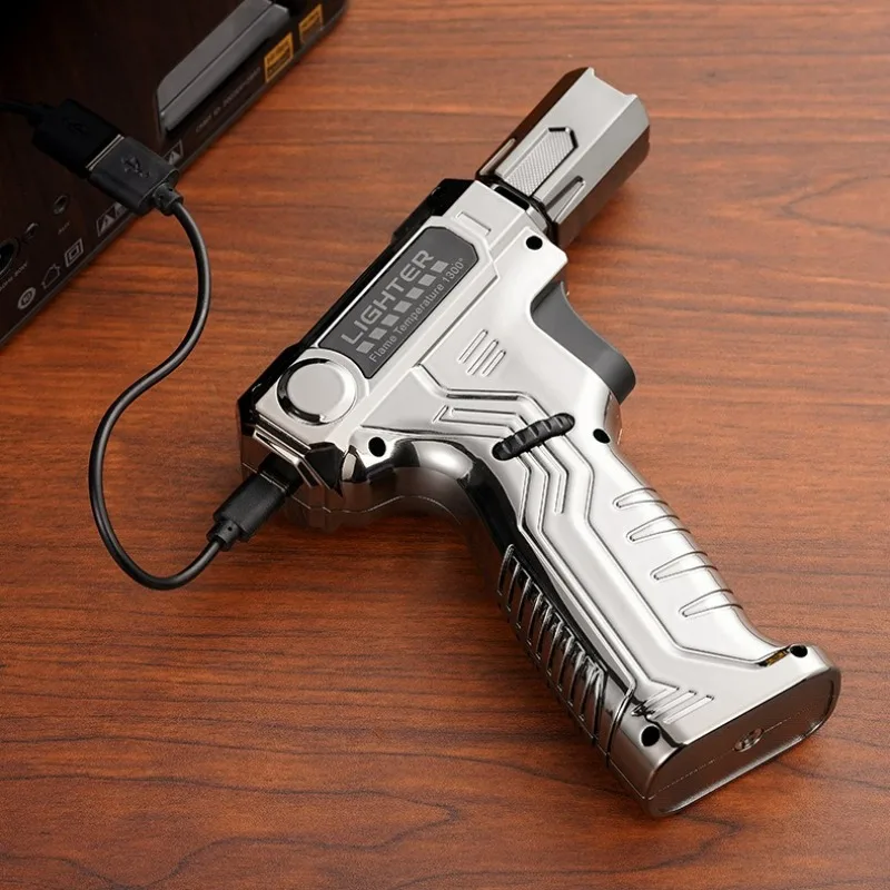Windproof Direct Spray High Flame Welding Gun Inflatable Lighter Metal Safety Lock Kitchen Cigar Outdoor Camping Lighter - Image 6