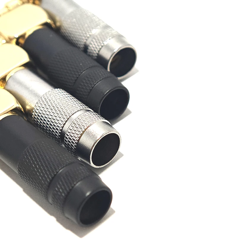 Adaptateur audio pour prise d'écouteurs 3,5 mm à angle droit de 90 degrés, 3 pôles, 4 pôles, pour connecteurs de câble de casque 3,5 mm, argent/noir