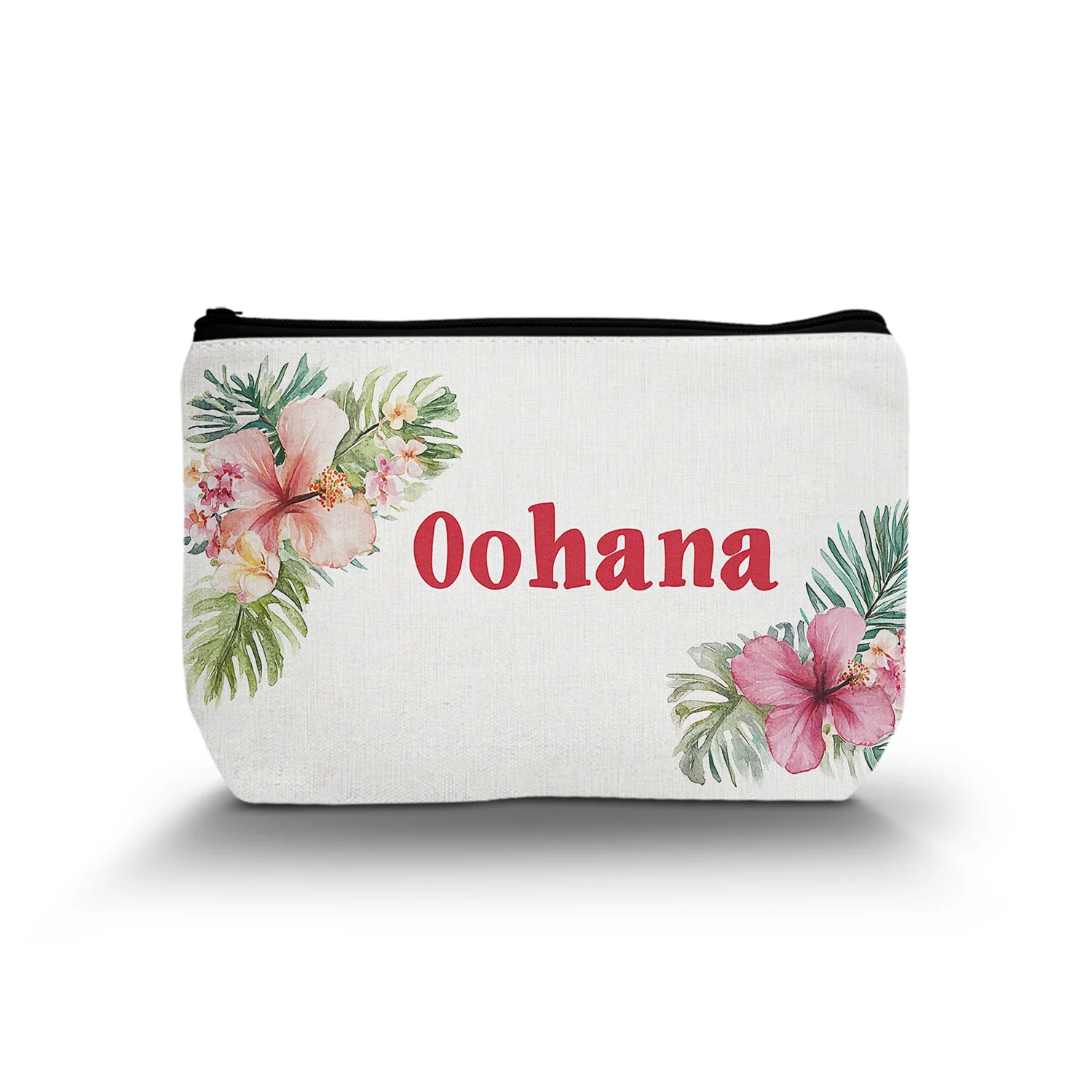 1 Pc Gifts Hawaiian Souvenirs Hawaiian Gifts For Women Hawaiian Tropic Ohana Makeup Bag Appreciation Gifts Christmas