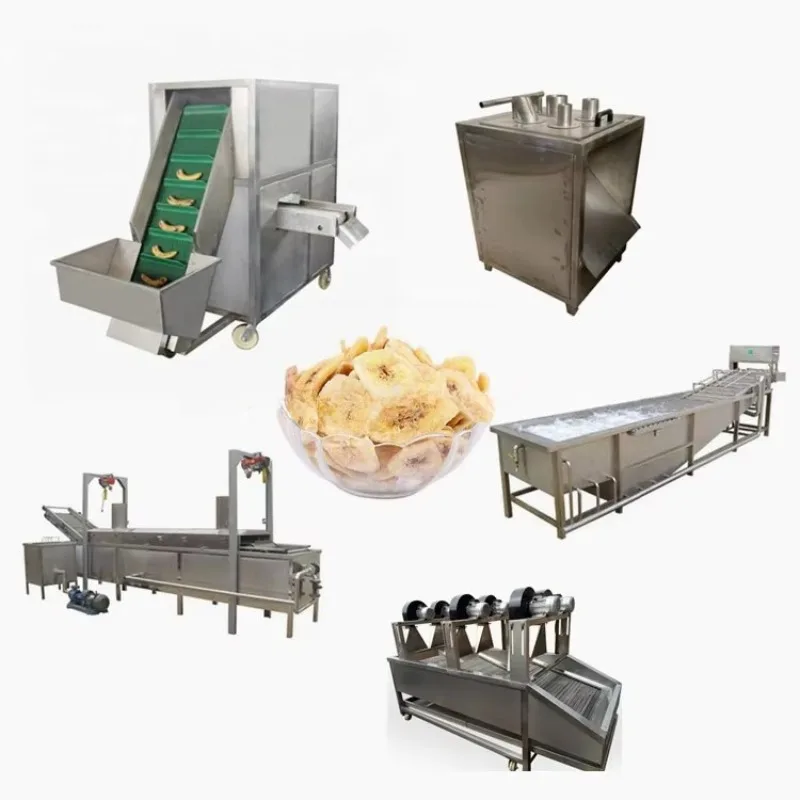 Hot Sale Plantain Processing Machines Banana Chips Making Product Line Banana Clicer Frying Machine Customized