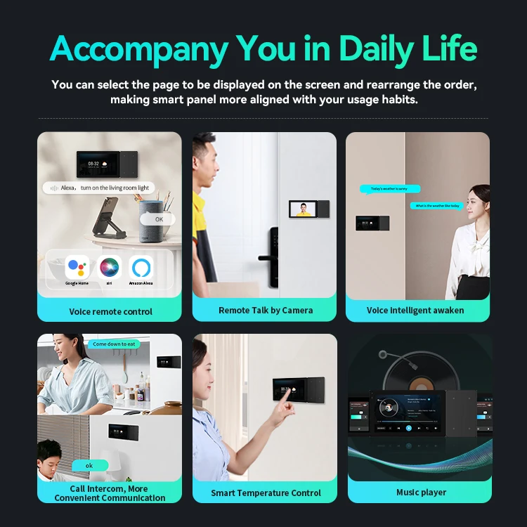 LEELEN Productos Para Hogar Inteligente 5.5" Smart Home Kits & Systems Android Tablet Light Touch Control Panel For Smart Home