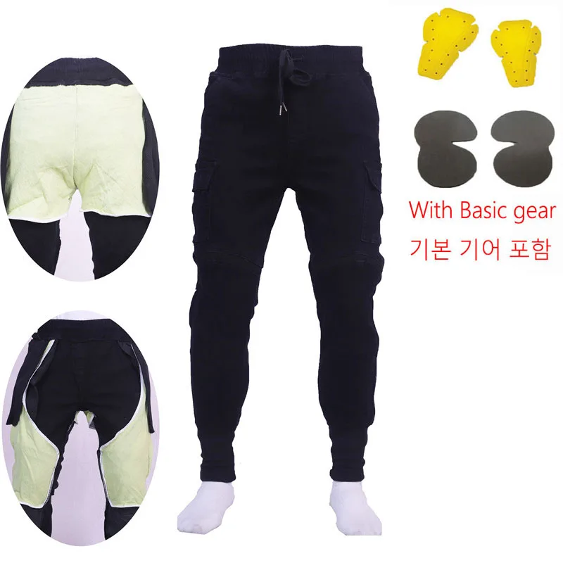 

Fireproof Kevlar Motorcycle Inset Pants Aramid Protective Gear for Motorbike Touring And Racing Wearable Racer Essential Trouser