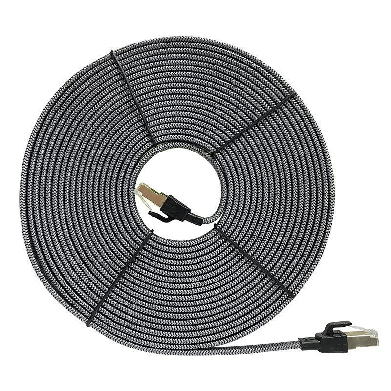 CAT8 Ethernet Cable 40Gbps High Speed Braided Jacket Gold Plated Connectors For Home Office Gaming Router ModemNF stationery