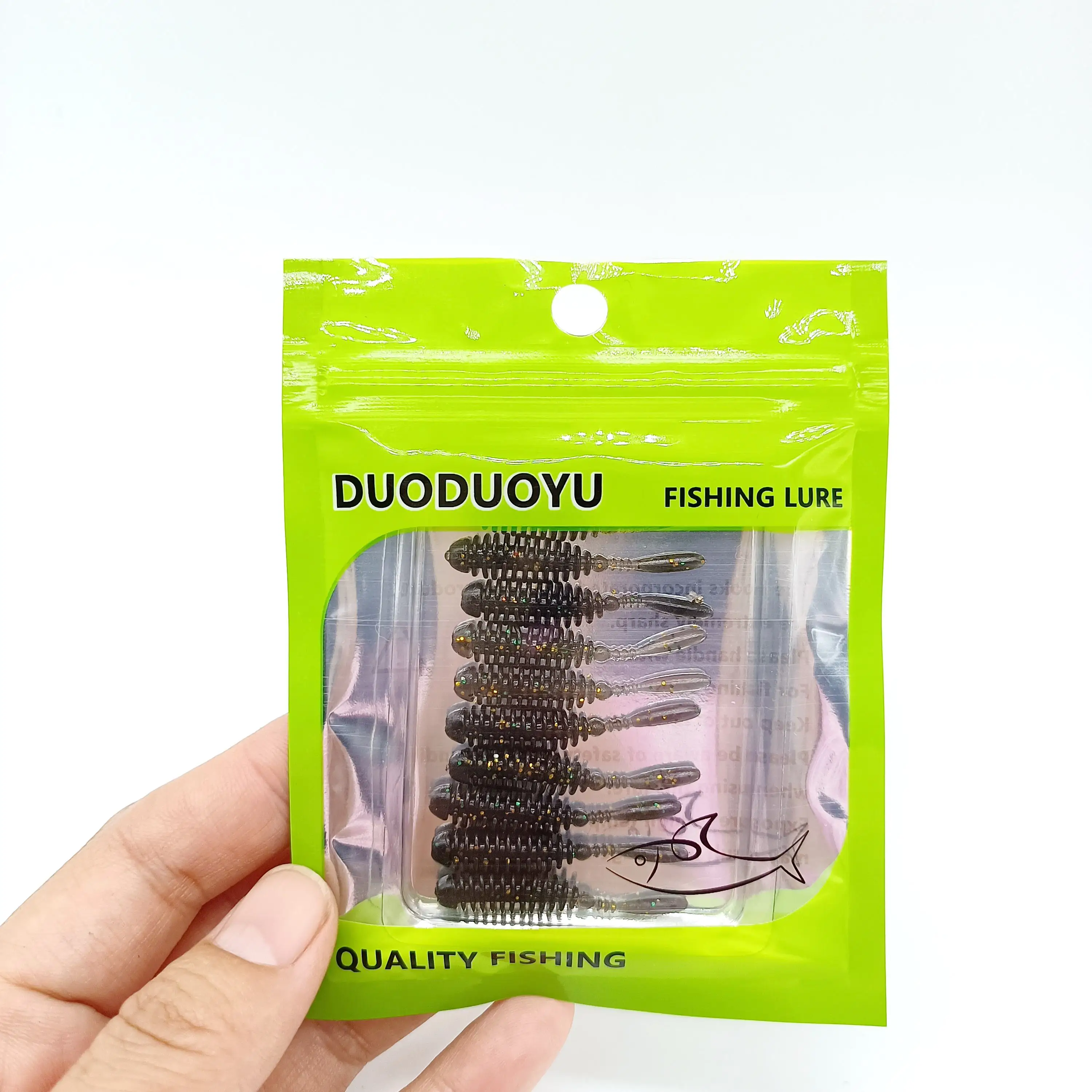 DUODUOYU 20 قطعة 0.28 جرام/35 مللي متر TPE AJING لينة إغراء Rockfish الصيد السحر صغير الطعم الاصطناعي سويمبيتس تهزهز إغراء Wobber دودة معالجة #1