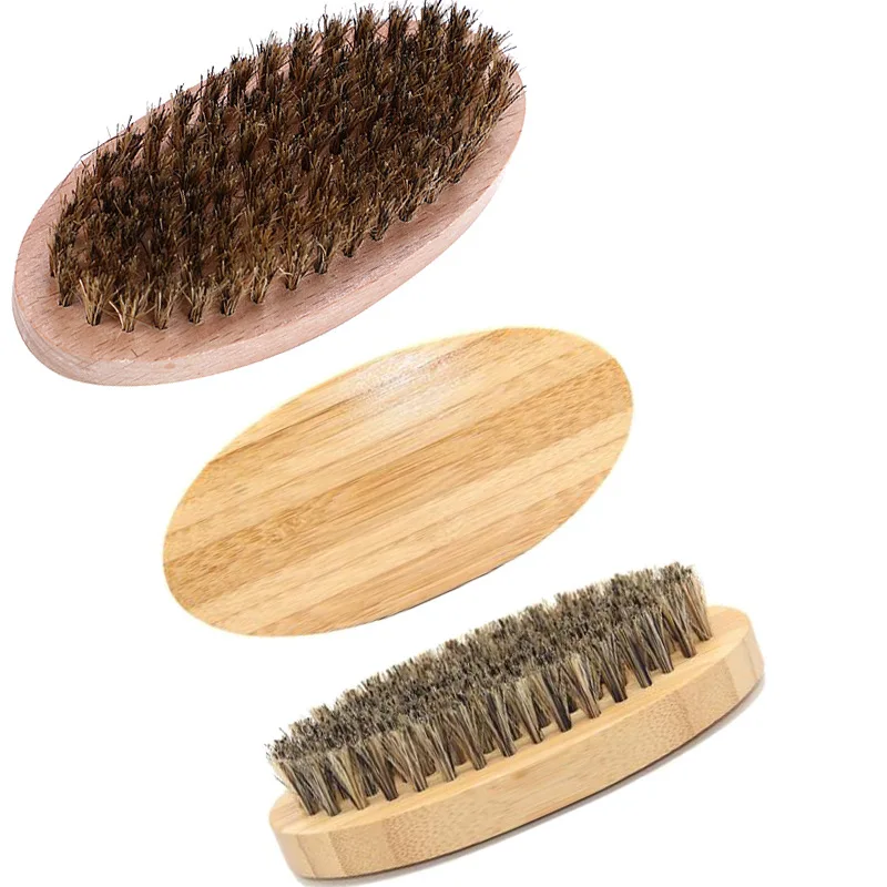 Natural Boar Bristle Beard Brush for Men Bamboo Face Massage That Works Wonders To Comb Beards and Mustache Drop Shipping