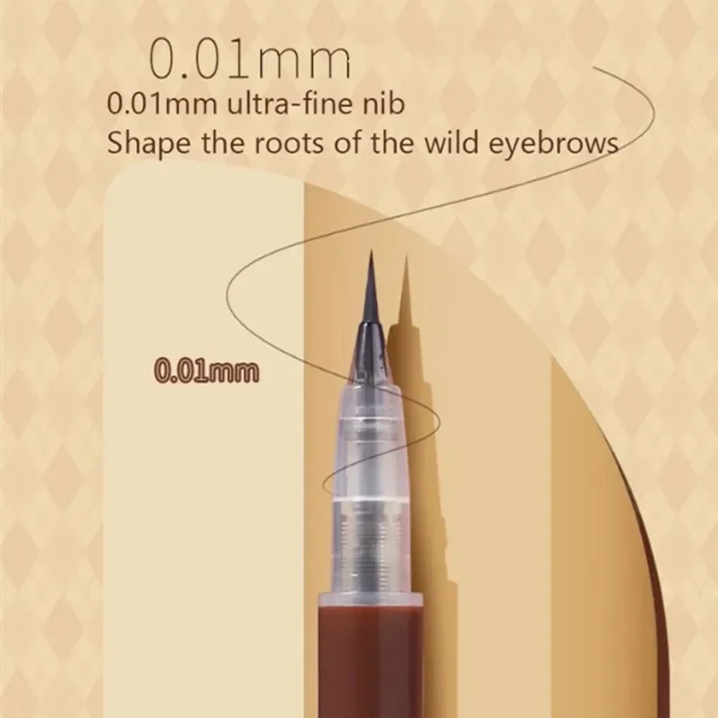 Waterproof Liquid Eyebrow Pencil Easy To Color Sweat-proof Eyebrow Pen 0.01MM Ultra Thin Head Eye Makeup Cosmetic