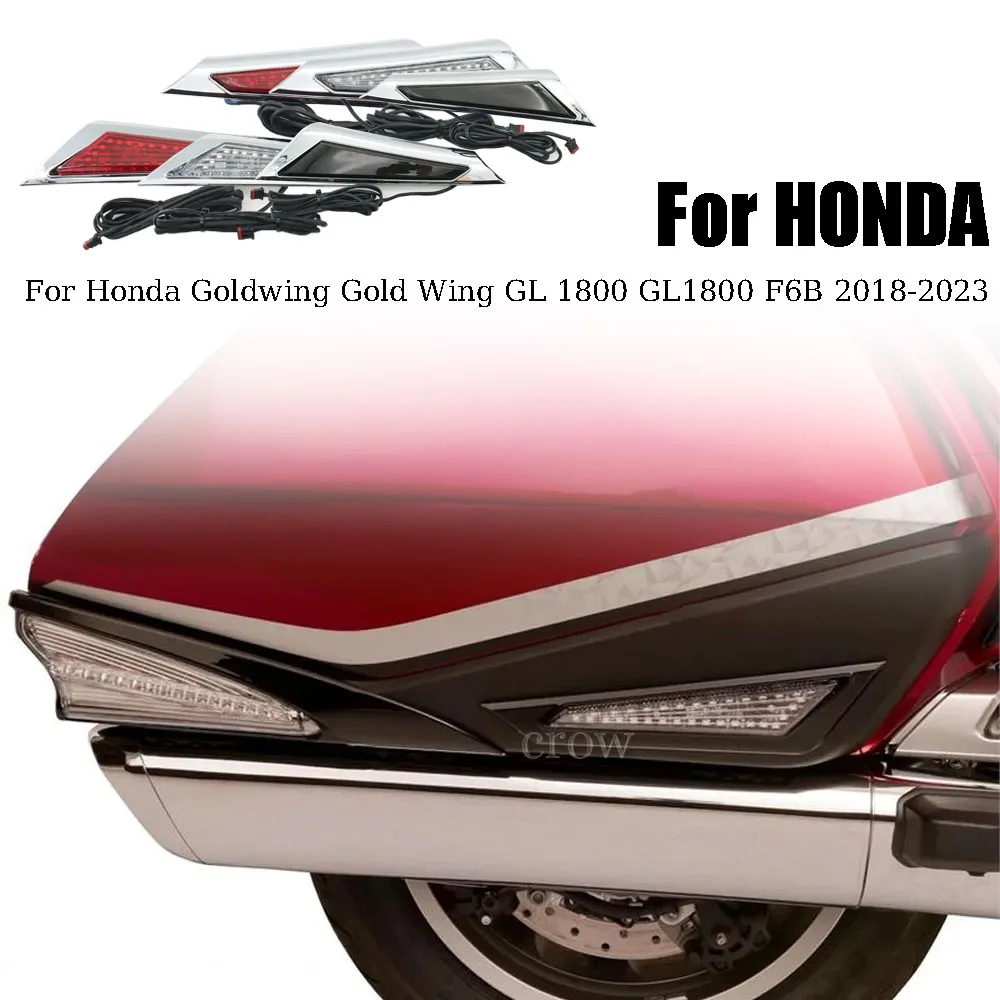 

Для Honda Goldwing Gold Wing GL 1800 GL1800 F6B 2018-2023, мотоциклетный сиденье, боковой индикатор, Светодиодные Габаритные огни, декоративная лампа