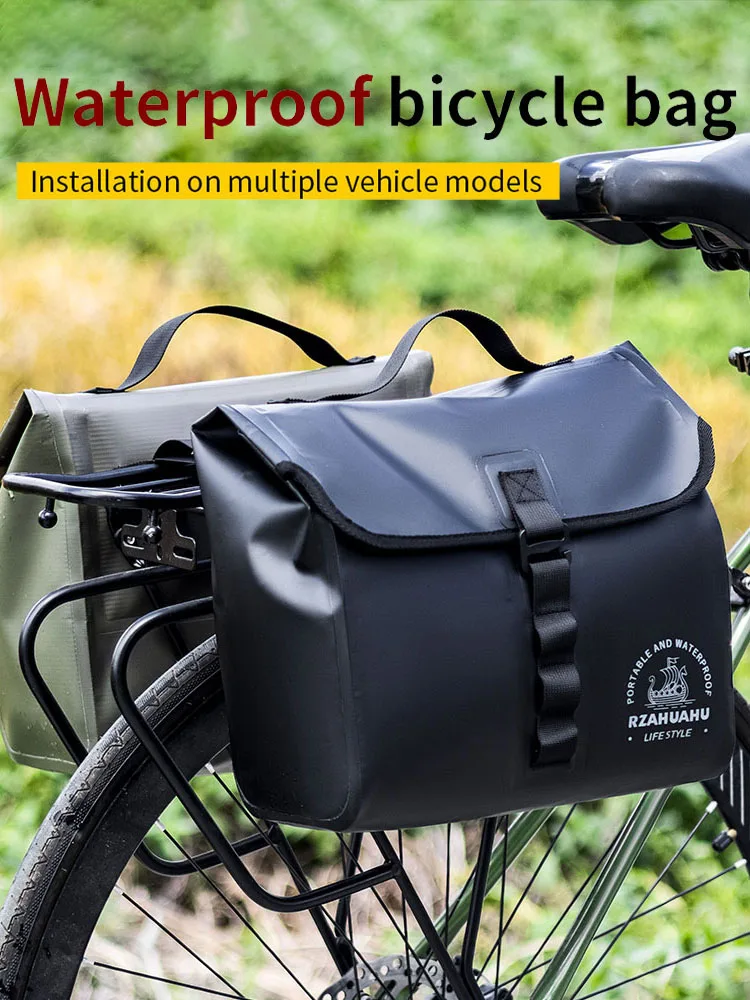 AliExpress cycle zone Bicycle Handlebar Bag Large Capacity Bike Storage Front Tube Bags Bicycle Rear Seat Carrier Bag Bike Trunk Cycling Accessories