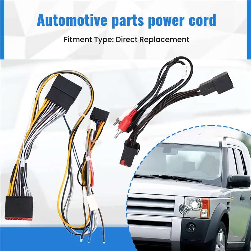 

AX94-Car 16Pin Wiring Harness Adapter Canbus Box Decode Android Radio Power Cabler For Land Rover Discovery 3