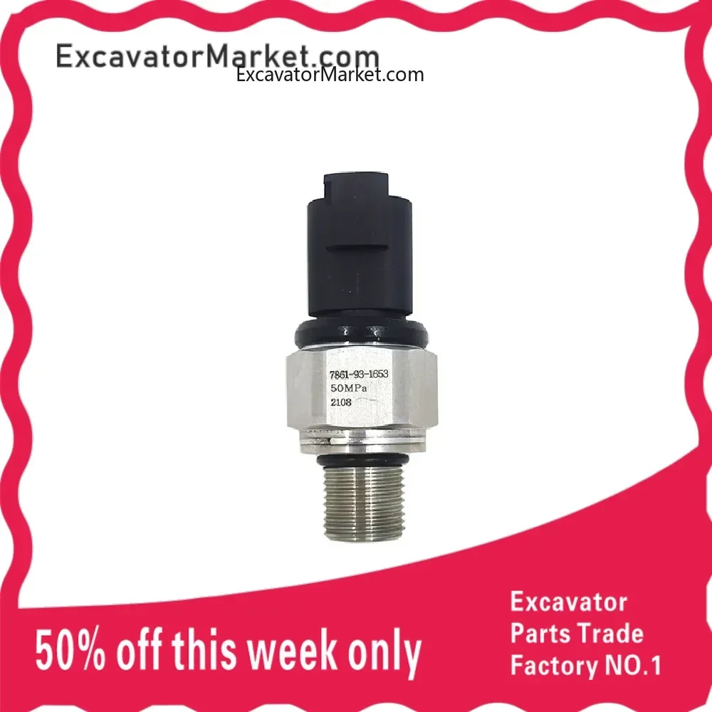 

For Komatsu PC200-7 PC300-7 Engine Oil Pressure Sensor Switch 7861-93-1653 New Excavator Parts for Machinery Repair Shops