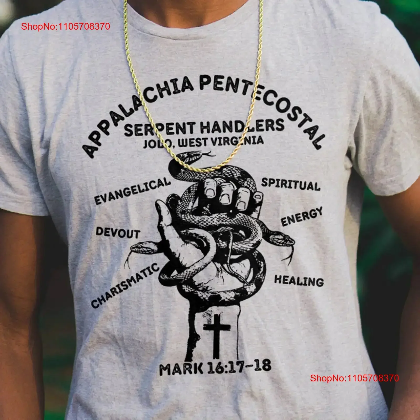 Snake Handling Church T Shirt Cool Weird Occult S hirt Rattlesnake For Atheist Cult Horror Movie vintage Washed Stretched
