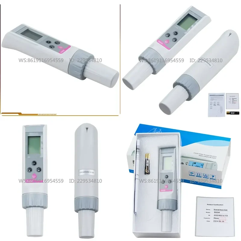 Dissolved Ozone O3 Meter Tester Pen Type Pocket 10.00mg/L Handheld Portable Simple Operation Easy Maintenance Replaceable