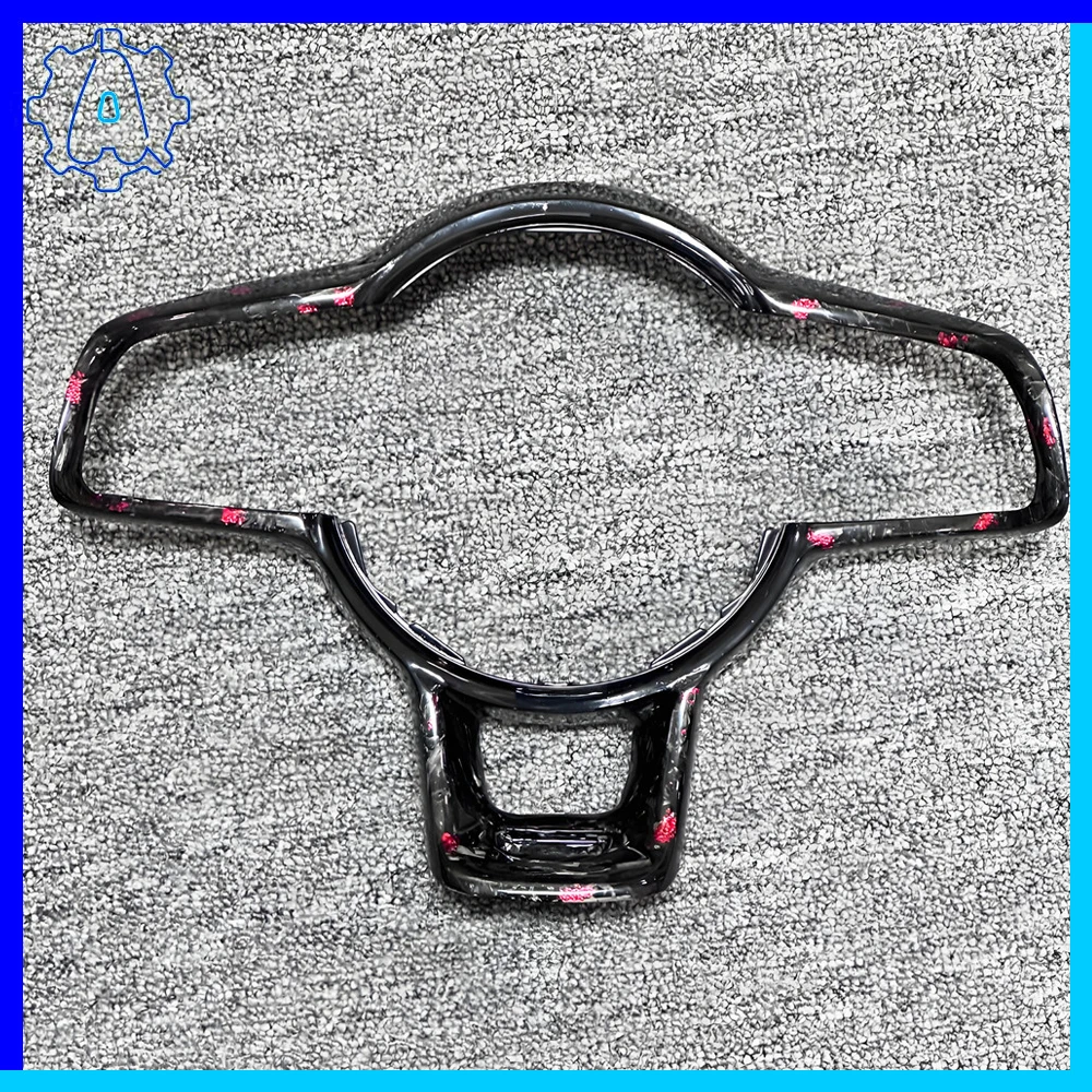 

For VW Passat B8 Tiguan MK2 Golf 7 MK7 POLO forged carbon fiber steering wheel decorative frame GTI GTS R GTD GTE Logo