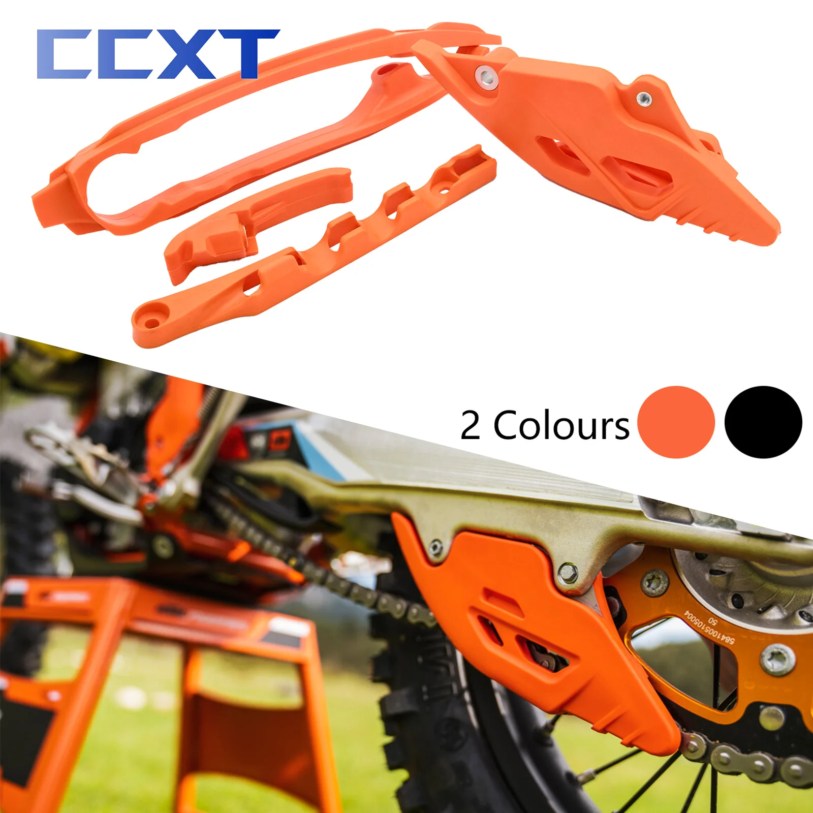 دراجة نارية Swingarm سلسلة المنزلق عدة سلسلة الحرس دليل خرطوم الفرامل المشبك ل KTM SX SXF EXC EXCF XC XCF ل Husqvarna FE TE 2024