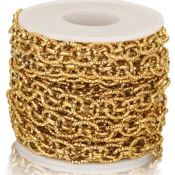 1 Meter Stainless Steel Large Heavy double Oval Chunky Hip Hop Punk Link Gold man Chain DIY Jewelry Handmade Necklace Bracelet