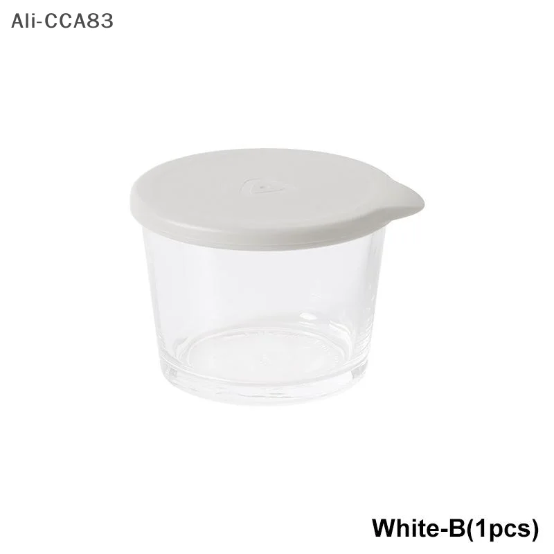 

1pc Kitchen Glass Bowl With Lid 120/260ml Small Sauce Cup Seasoning Tableware Leak-Proof Dipping Bowl Outdoor