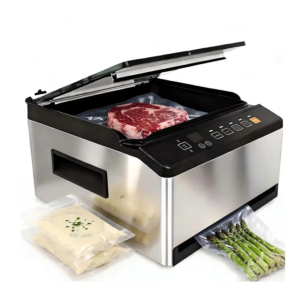 Factory Best-Seller2-In-1 Desktop Food Vacuum Sealing Machine 98kpa vacuum sealing, double sealing, pickling and external vacuum