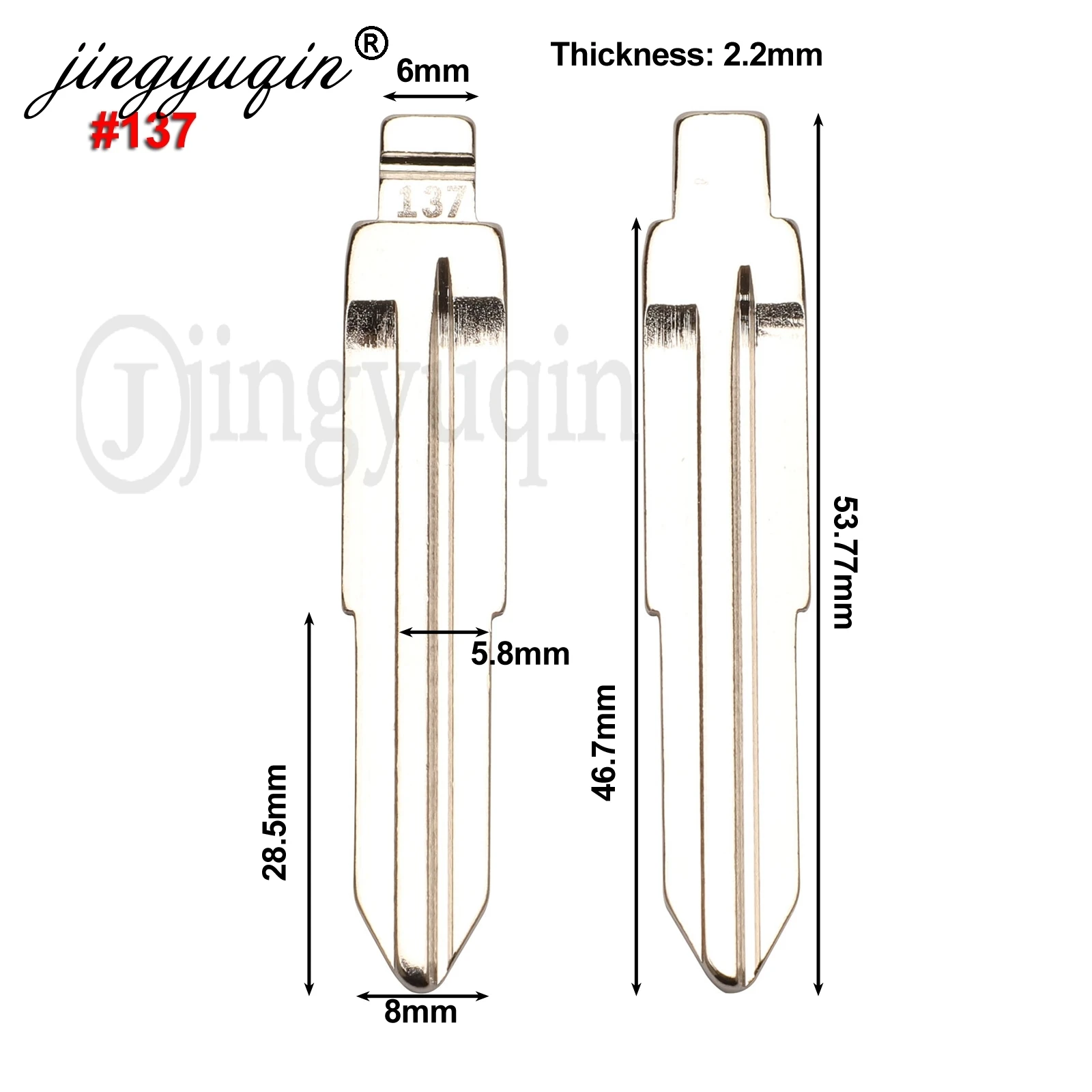 jingyuqin # 137 # 92 per Ssangyong Korando Nuovo Actyon C200 S170 ACTYON Chiave vuota