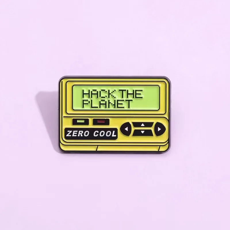 Classic Hackers Movie Zero Cool smalto Pin Hack the Planet spilla creativo risvolto distintivo in metallo accessori per gioielli regalo all\'ingrosso