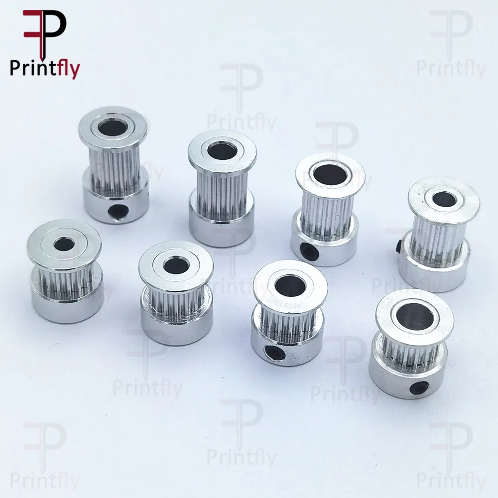 Printfly 2GT 16 dientes 2GT polea de distribución diámetro 4/5/6mm para GT2 correa síncrona abierta ancho 6mm/10mm pequeño contrabajo 16 dientes 16T