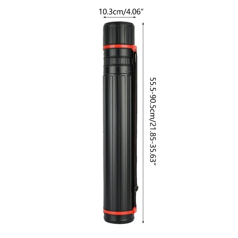 Telescoping Poster Tube Extendable Poster Tube with Strap, for Document Artwork