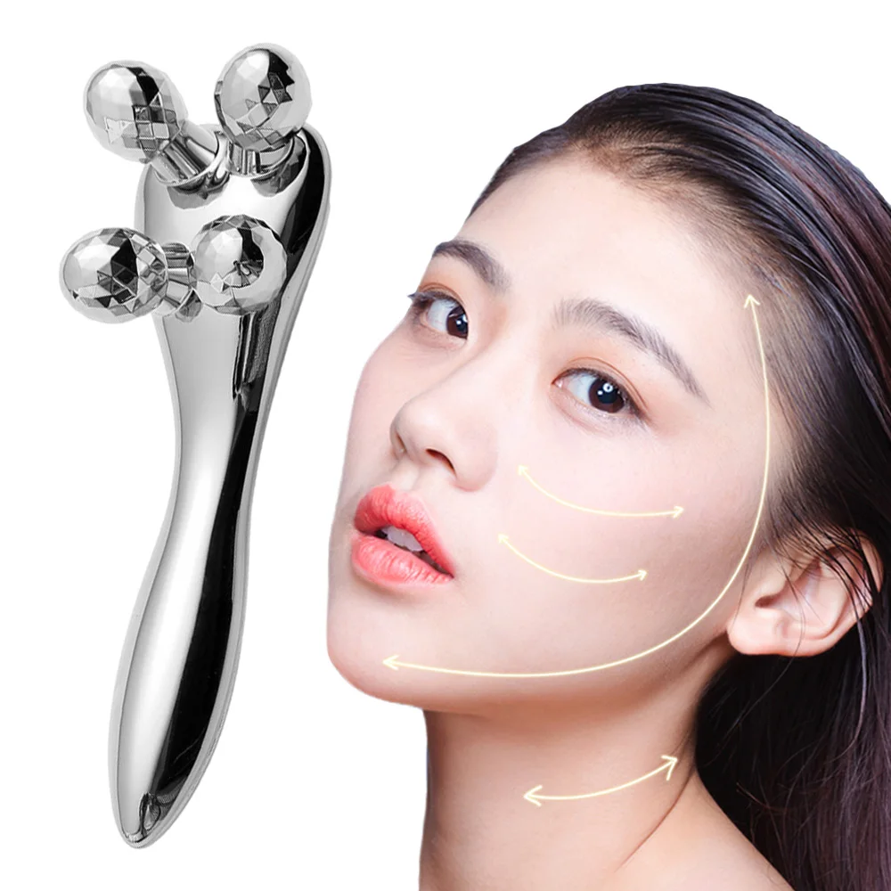 

Face Lifting Roller Massager 360 Rotate 4D Full Body Shape Massage Stick Facial Lift Up Wrinkle Remover Muscle Relax Skin Care