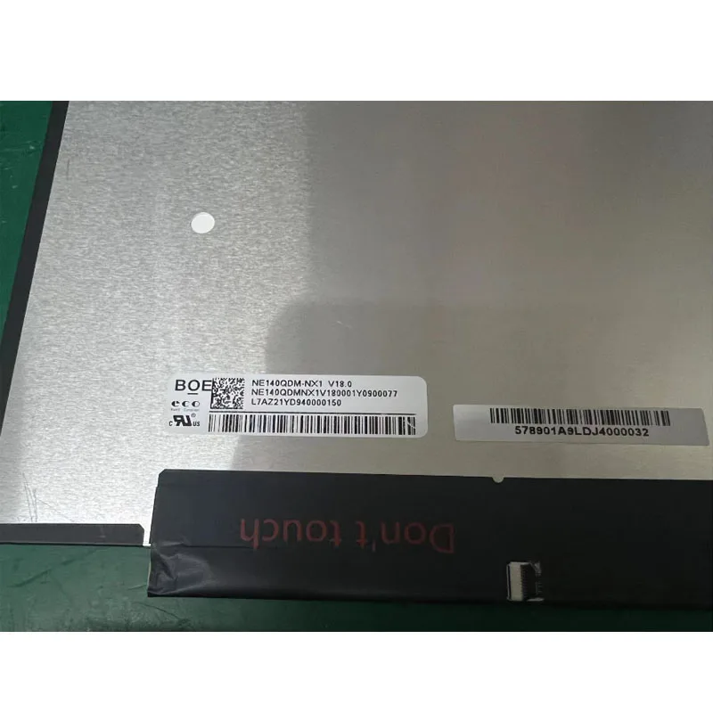 شاشة كمبيوتر محمول LCD رفيعة مقاس 14 بوصة NE140QDM-NX1 NE140QDM-NX2 2560x1600 2K 16:10 40pin EDP