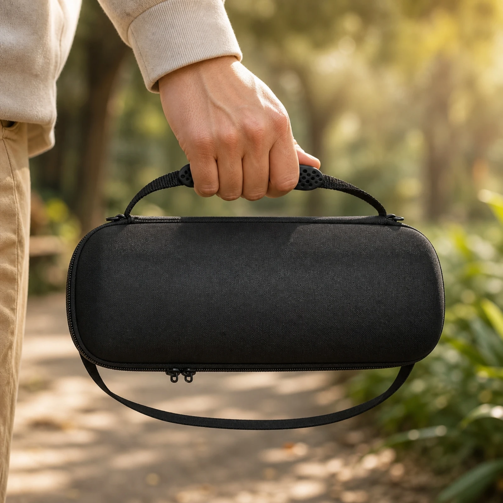 Speaker Carrying Case Shielded Speaker Travel Case Carrying Bag with Handle Adjustable Detachable for Outdoor