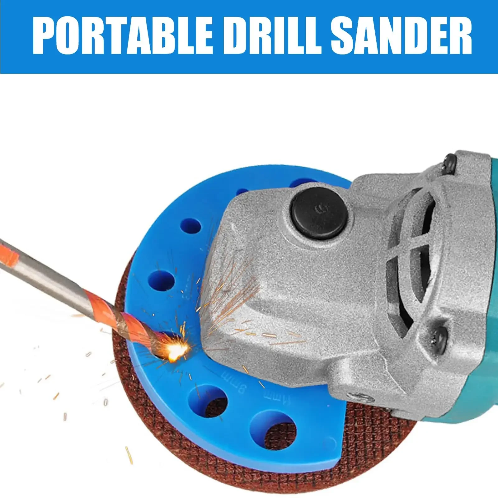 4-11mm Multifunctionele Boor Slijpen Slijper 7 Maten Boor Polijsten Slijpen Tool Power Tool Onderdelen Voor haakse Slijper