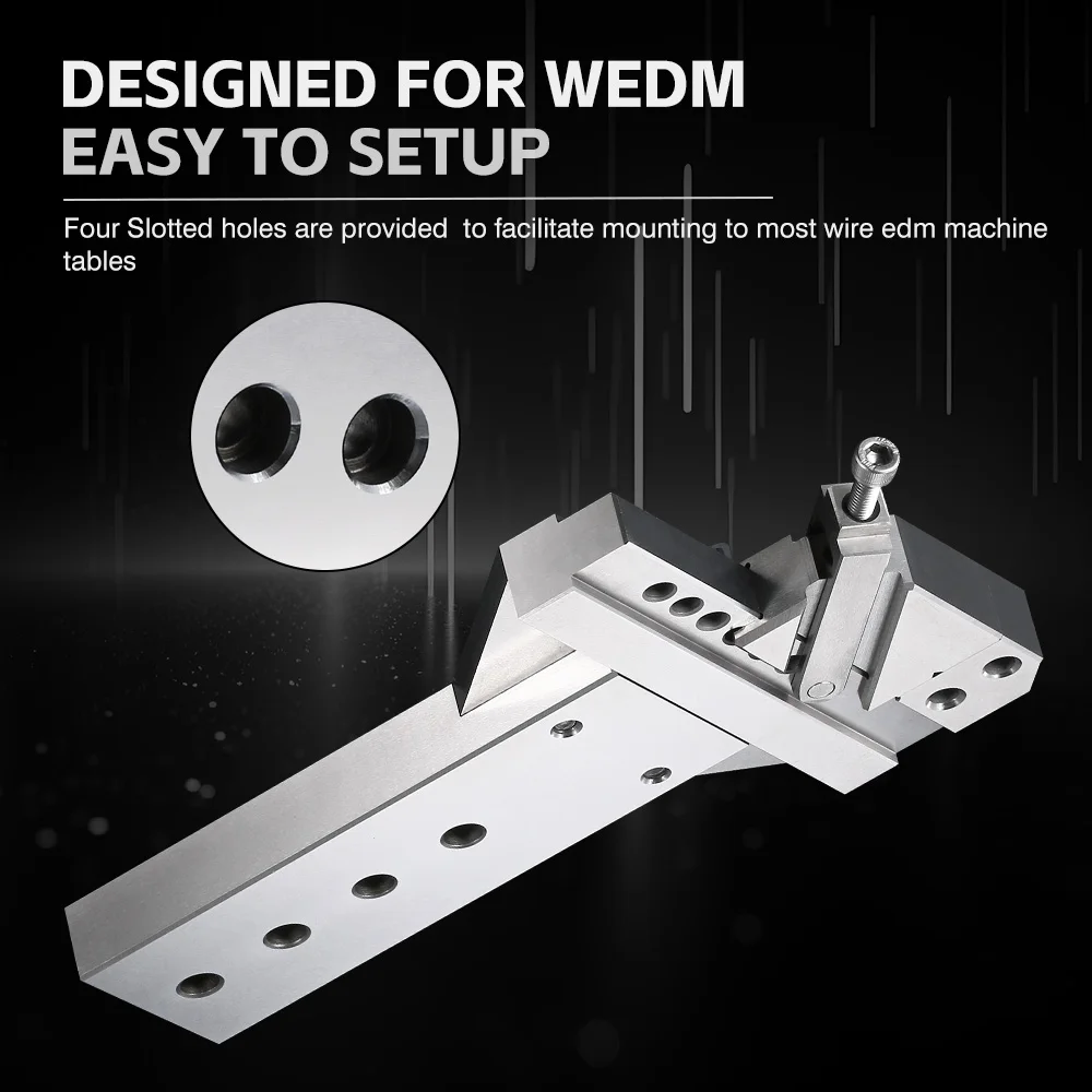 WEDM usinagem de torno de aterramento de precisão de material de aço inoxidável Sus440c com faixa de fixação 80mm KV400-80