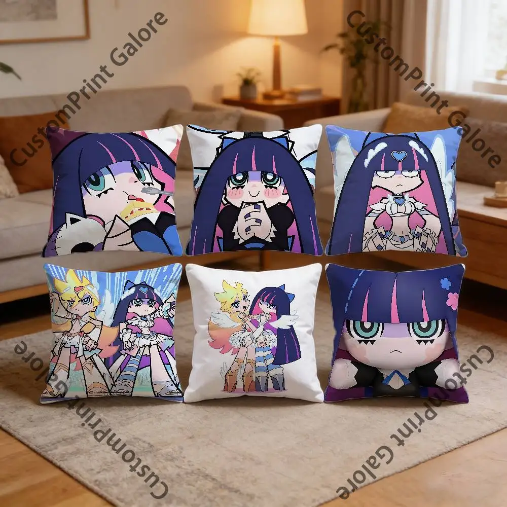 

S-StockingS Pillow Cover Polyester Square Cushion Case 45 cm Decorative for Home Couch Bed Car Decor