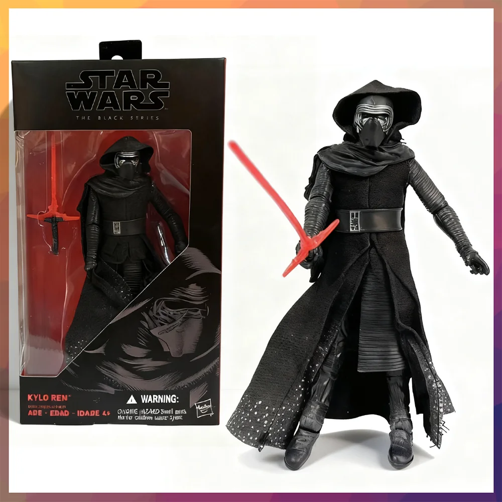 Hasbro Star Wars the Black Series Kylo Ren Action Figure Giocattolo da collezione da 6 pollici per i fan della base Starkiller