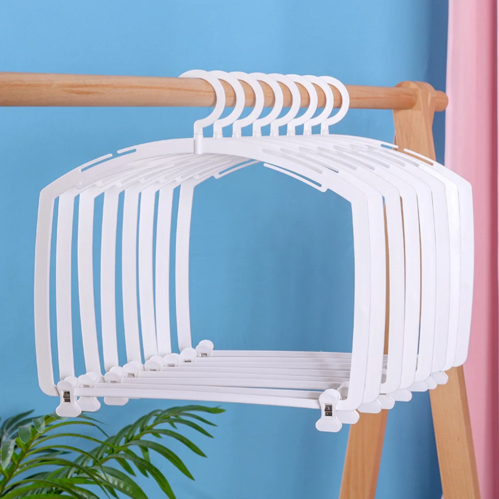 

5 Pcs Women's White Swimsuit Bikini Hanger Clothing Store Swimwear Clothes Rack Model Display Skirt Hangers Organizer Non-slip