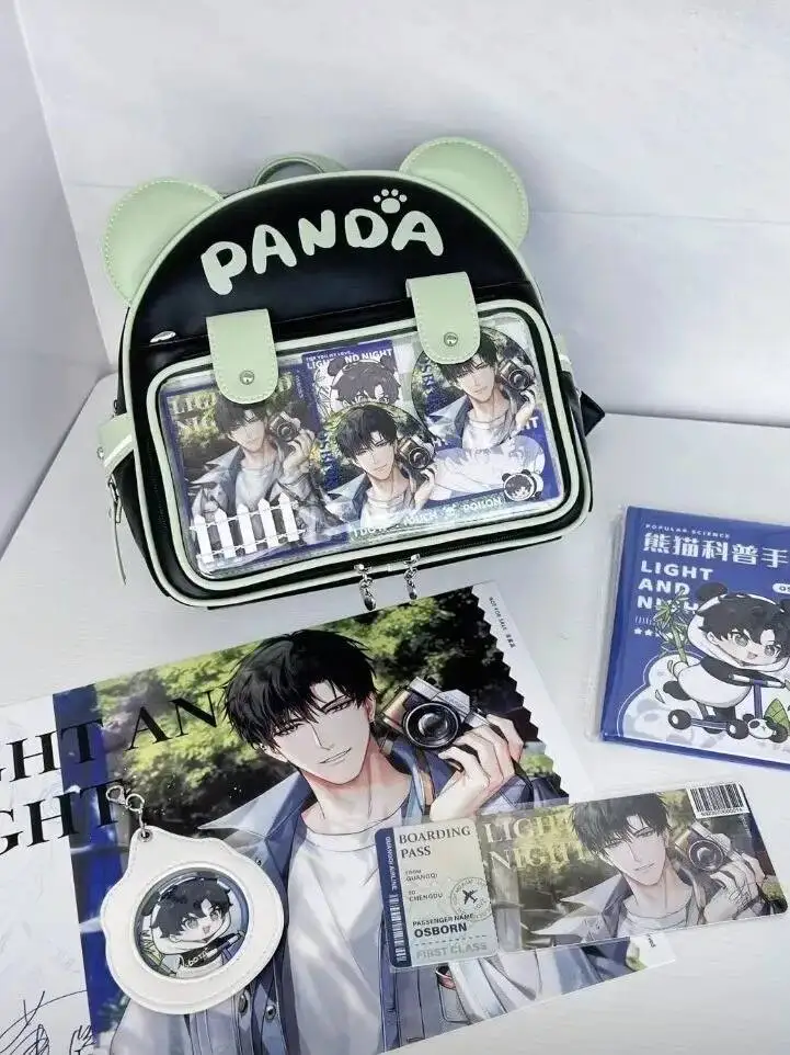 Bloom Versatile Panda Transparent Ita Bag Student 2025 Sweet Cute Anime Mini Backpack Girls Haruku Kawaii Mochila Aesthetic