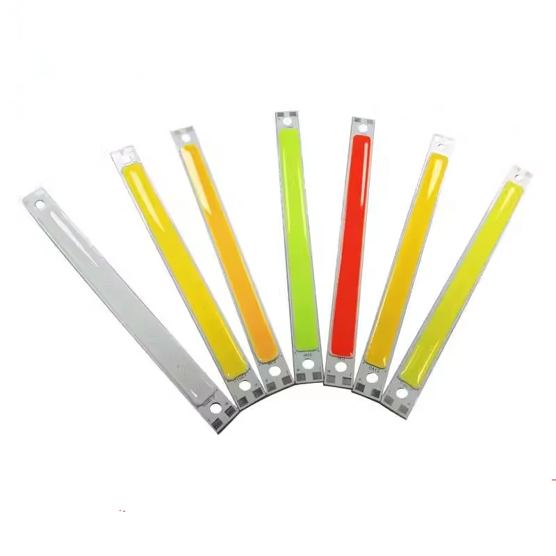 5 PCS 120x10MM LED COB Bulb DC 12V 10W LED Panel Light LED Chips Bar Source Red Green Blue Warm White LED Lamp For DIY
