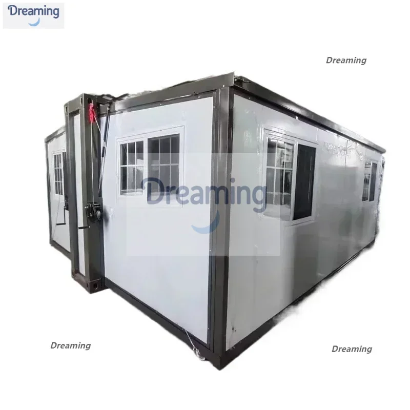 Prefab Expandable Container Home Portable Tiny House Foldable Living Room with Steel and Sandwich Panel Material