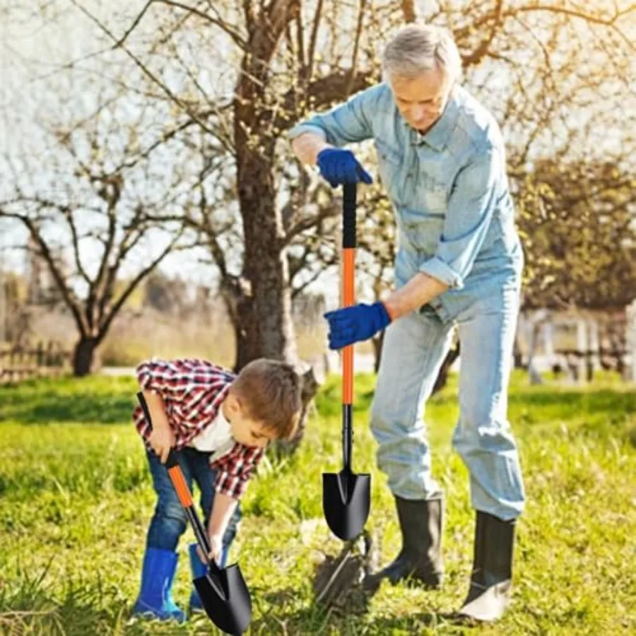 Small for Digging with Metal Handle, 43.7 Inch Heavy Duty Garden, Trench s Ideal for Digging Gardening Trenching Planting Campi