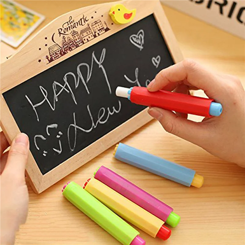 HJ-15X Chalk Holder Case Cover For Plastic School Adjustable Replacement Chalk Cover Color Random