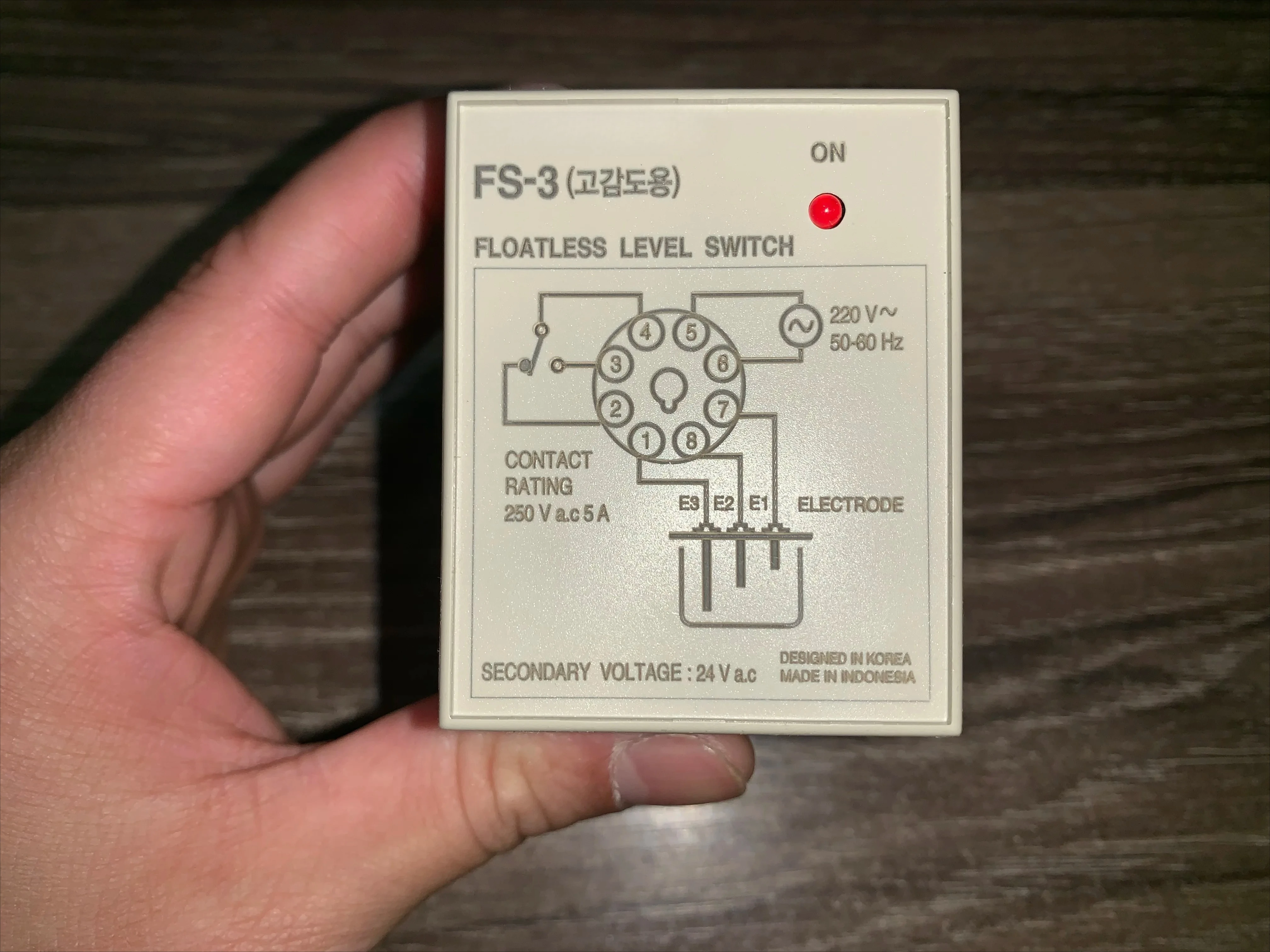 Original Liquid Floatless Level Relay FS-3A FS-3 220v