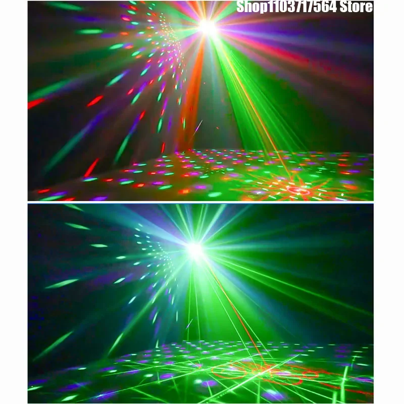 Full color led stage laser light colorful rotating disco light KTV bar atmosphere light Christmas projection flash