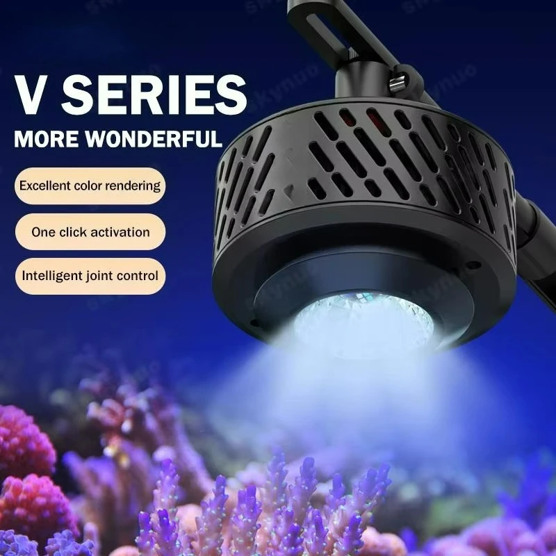 Series Full Spectrum LED Coral Light Six-Way Dimming WIFI/Bluetooth Control Reef Lamp for Marine Saltwater Fish Tank