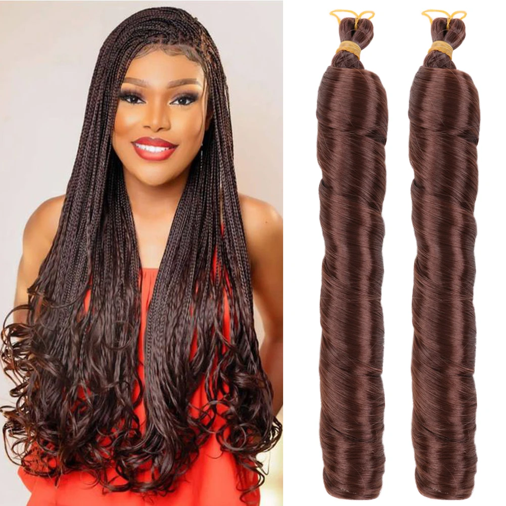 

Dairess Loose Wave Braiding Hair for Box Braids Spanish Curly Crochet Hair Synthetic Spiral Curl Silky Braiding Hair Extensions