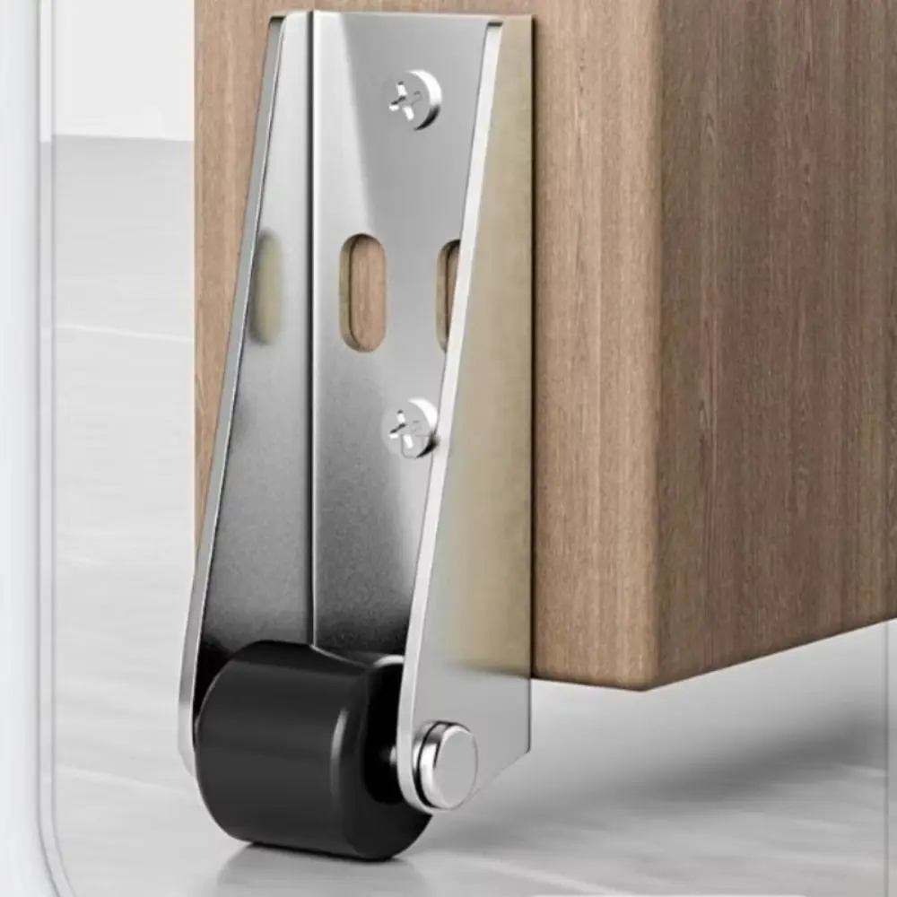 Durable Silent Furniture Caster Side Mounted Household Moving Tool Directional Roller Mobile Gate Casters for 1/2Pcs